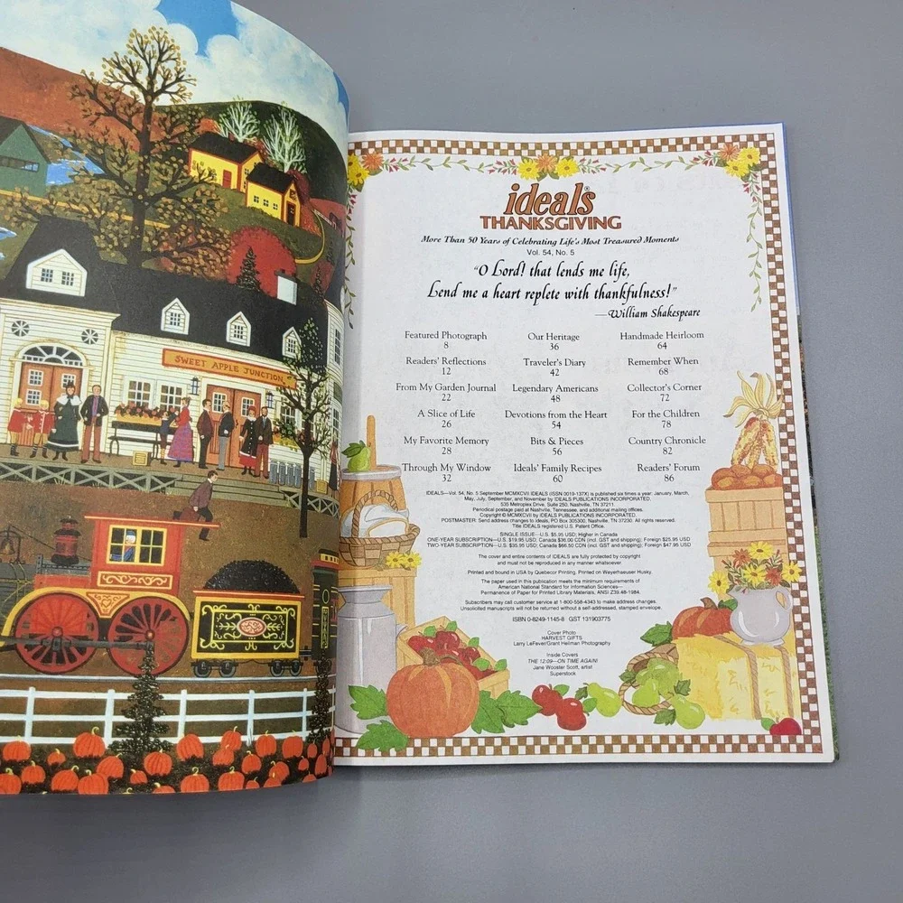 Vintage Ideals Thanksgiving Magazine Vol. 54 No. 5 September 1997